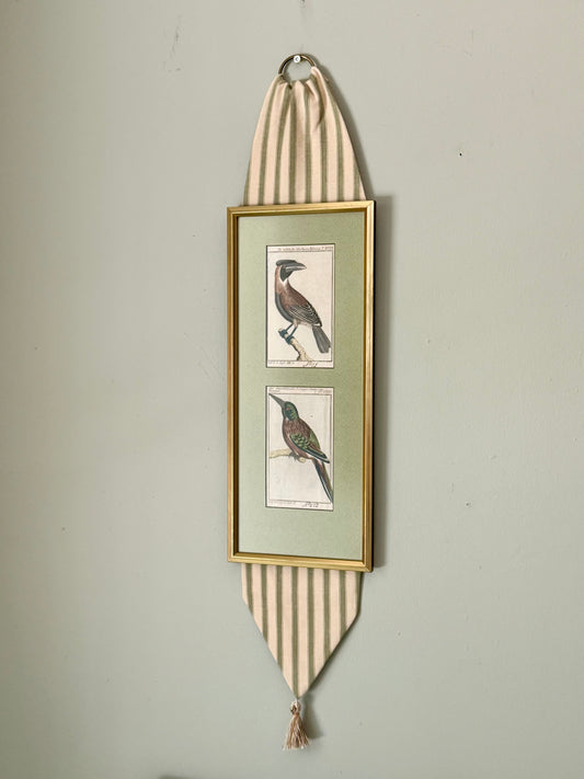 Pair of Uniquely Framed 19th Century Bird Engravings