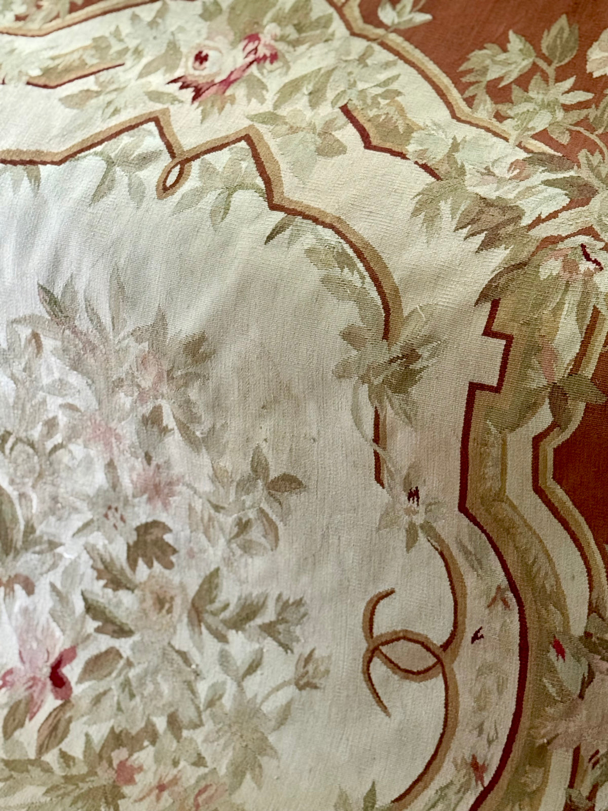 Antique French Aubusson Rug