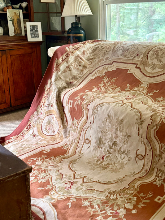 Antique French Aubusson Rug