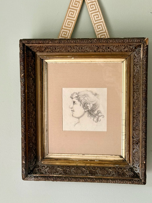 19th century Grecian Goddess Sketch