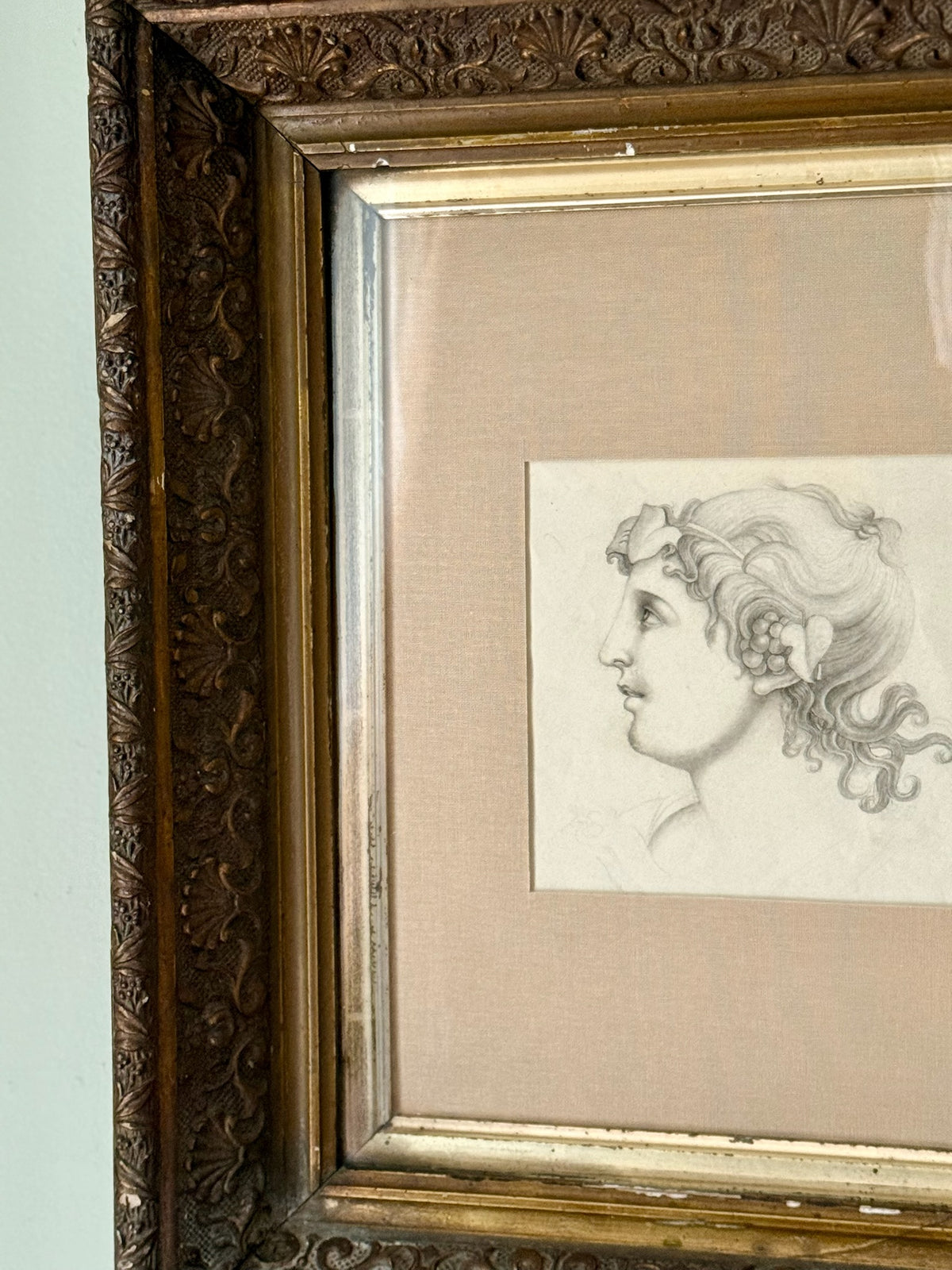 19th century Grecian Goddess Sketch