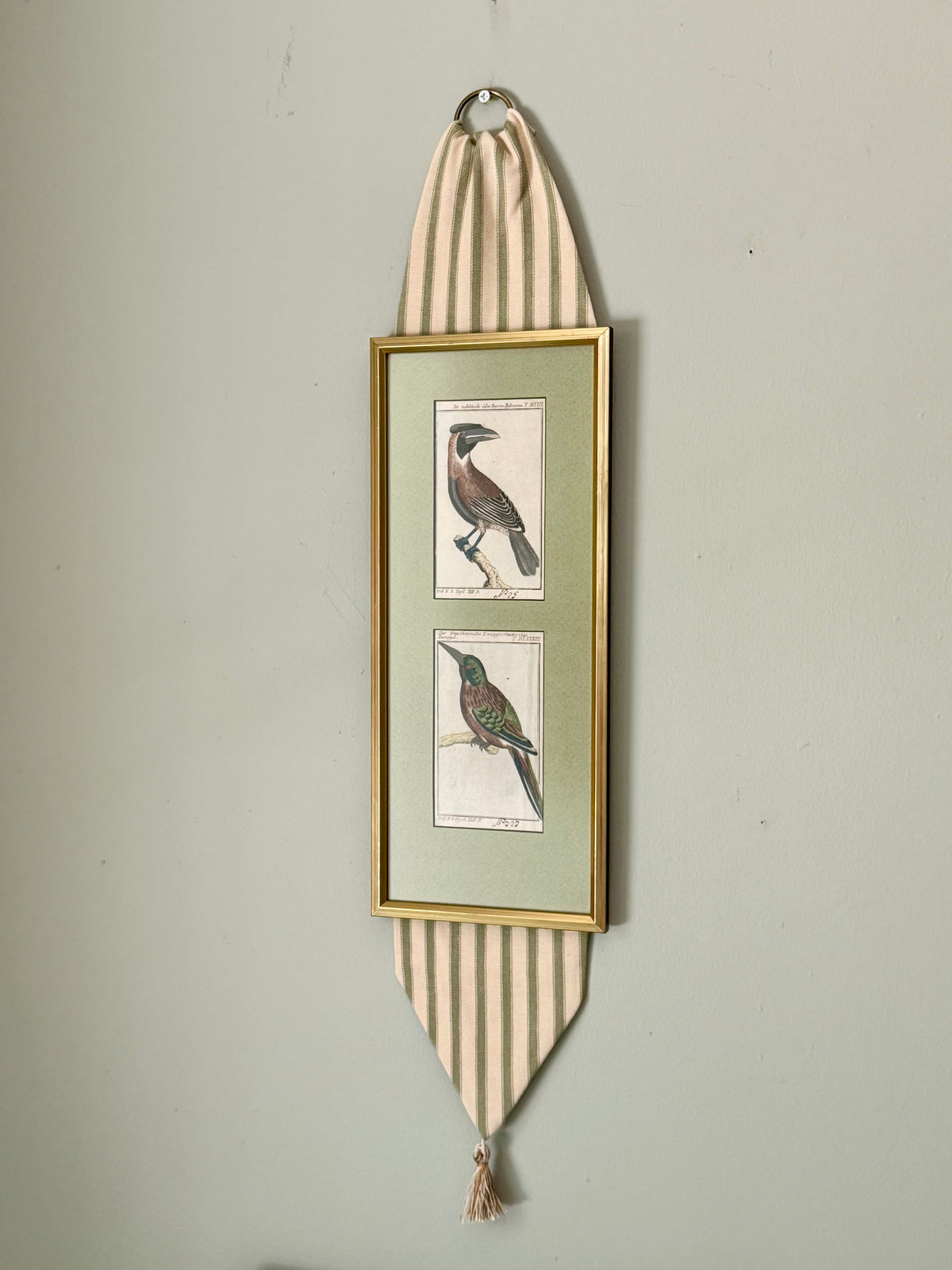 Pair of Uniquely Framed 19th Century Bird Engravings