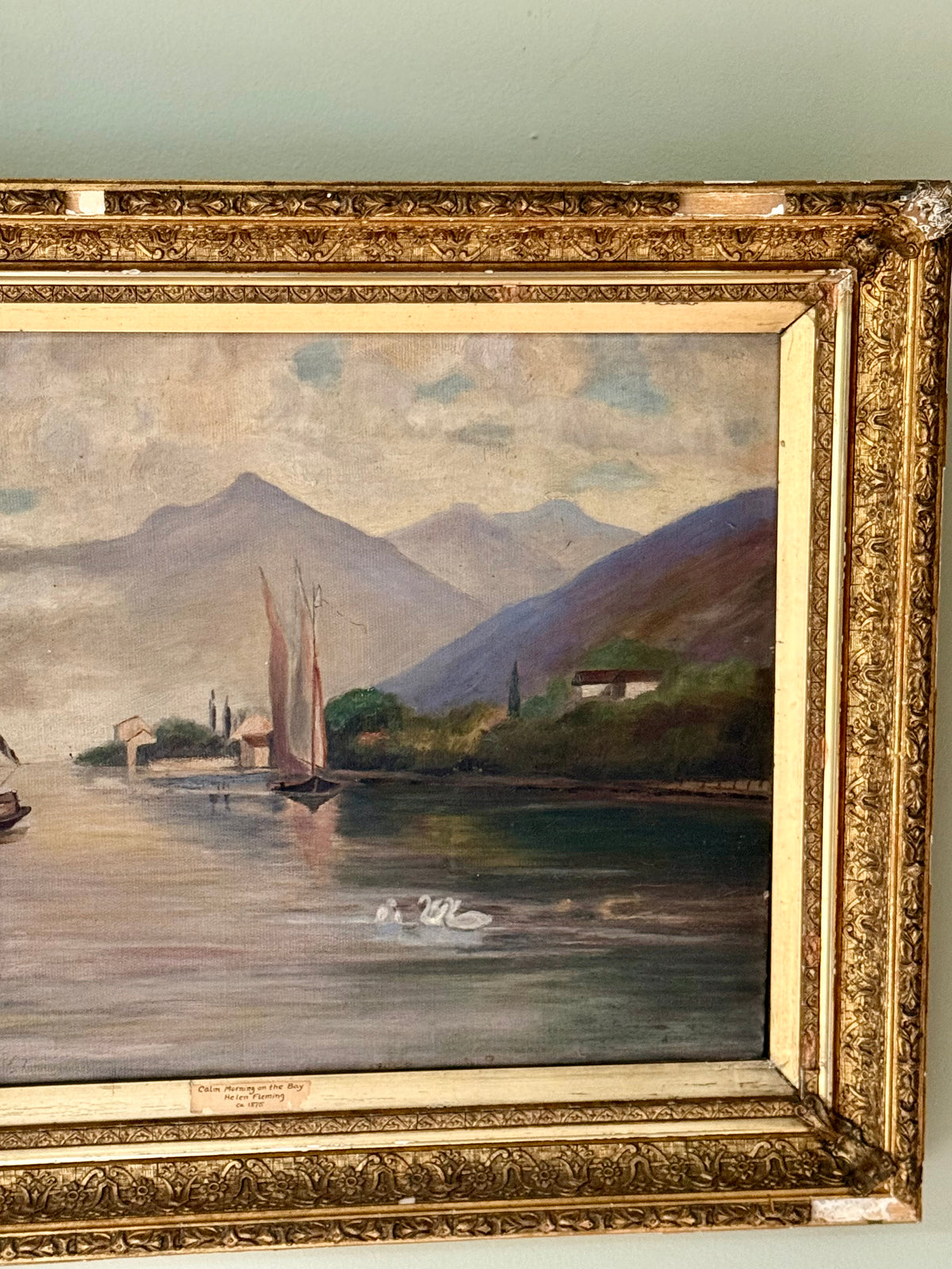 19th Century Bay Painting