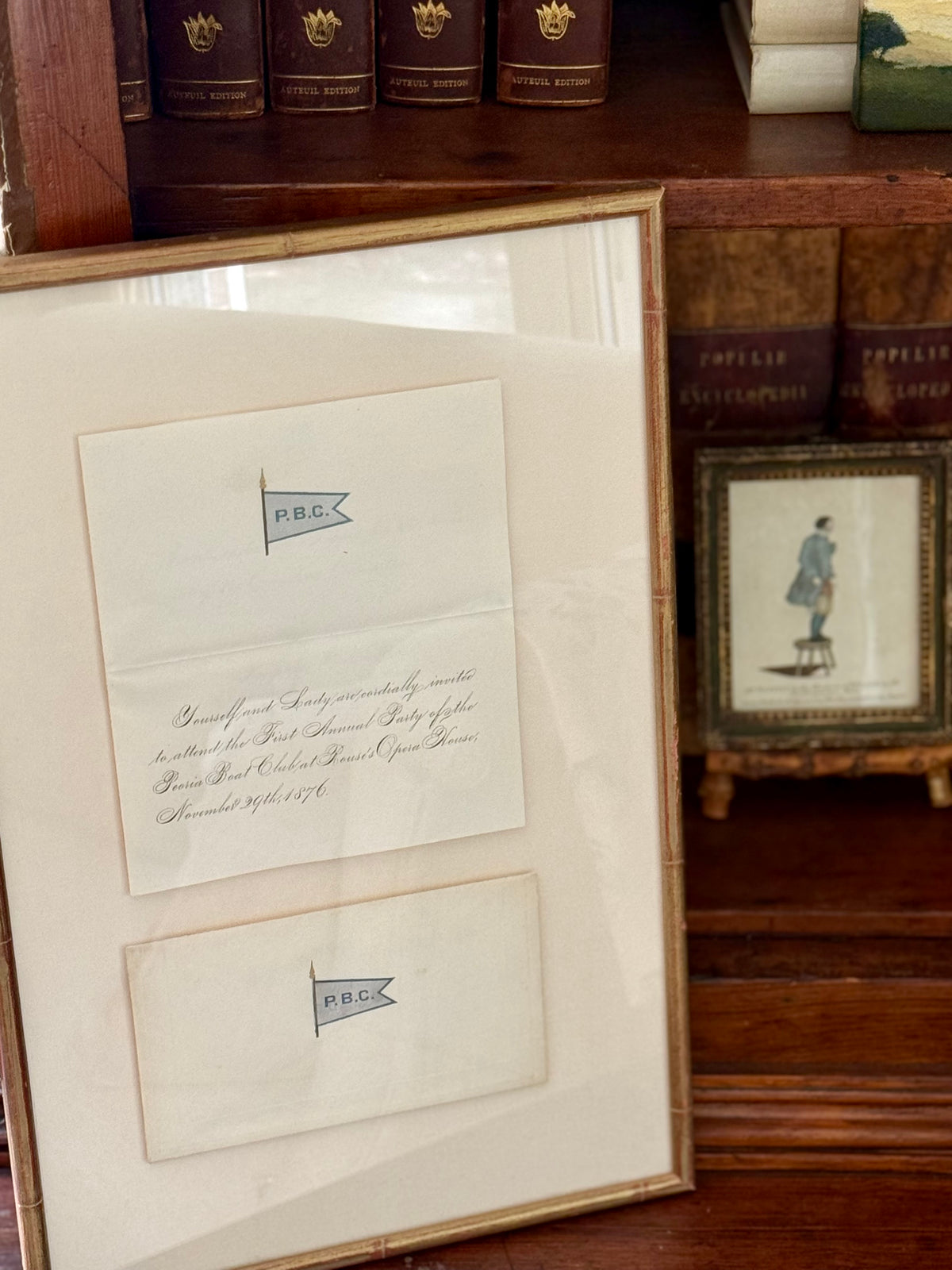 19th Century Yacht Club Letter