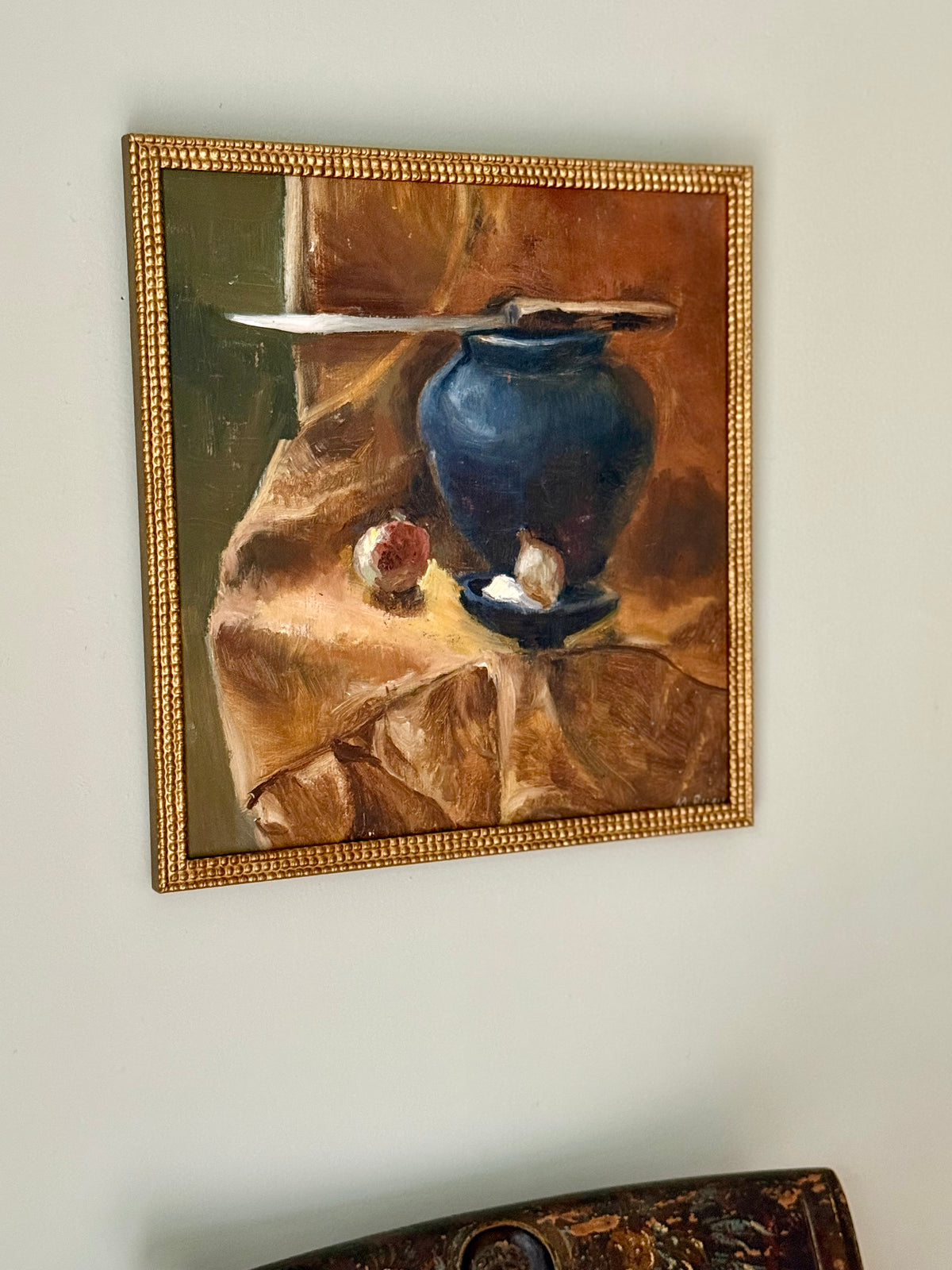 Vintage Ukrainian Still Life Oil Painting
