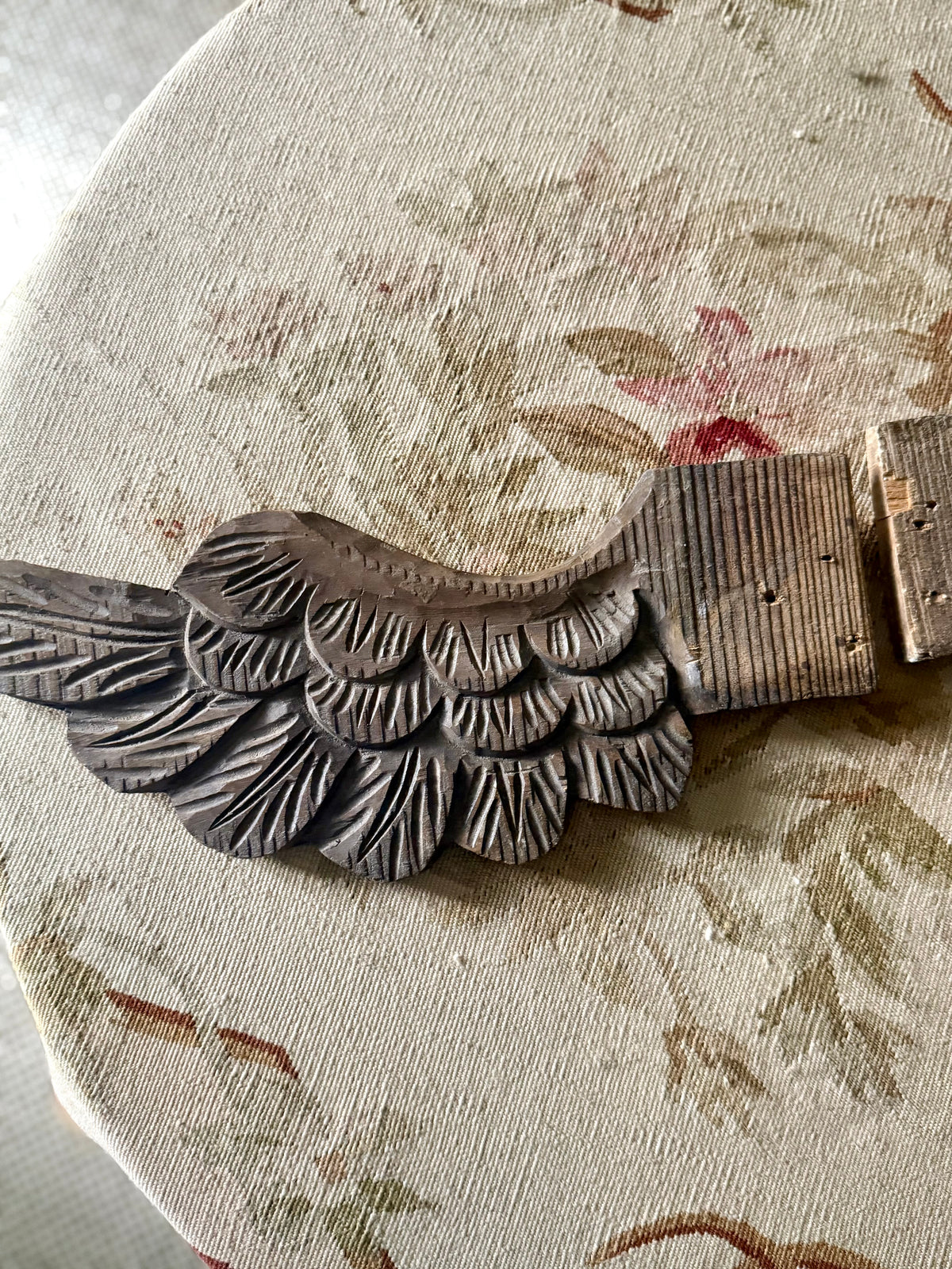 Antique Wooden Carved Angel Wings