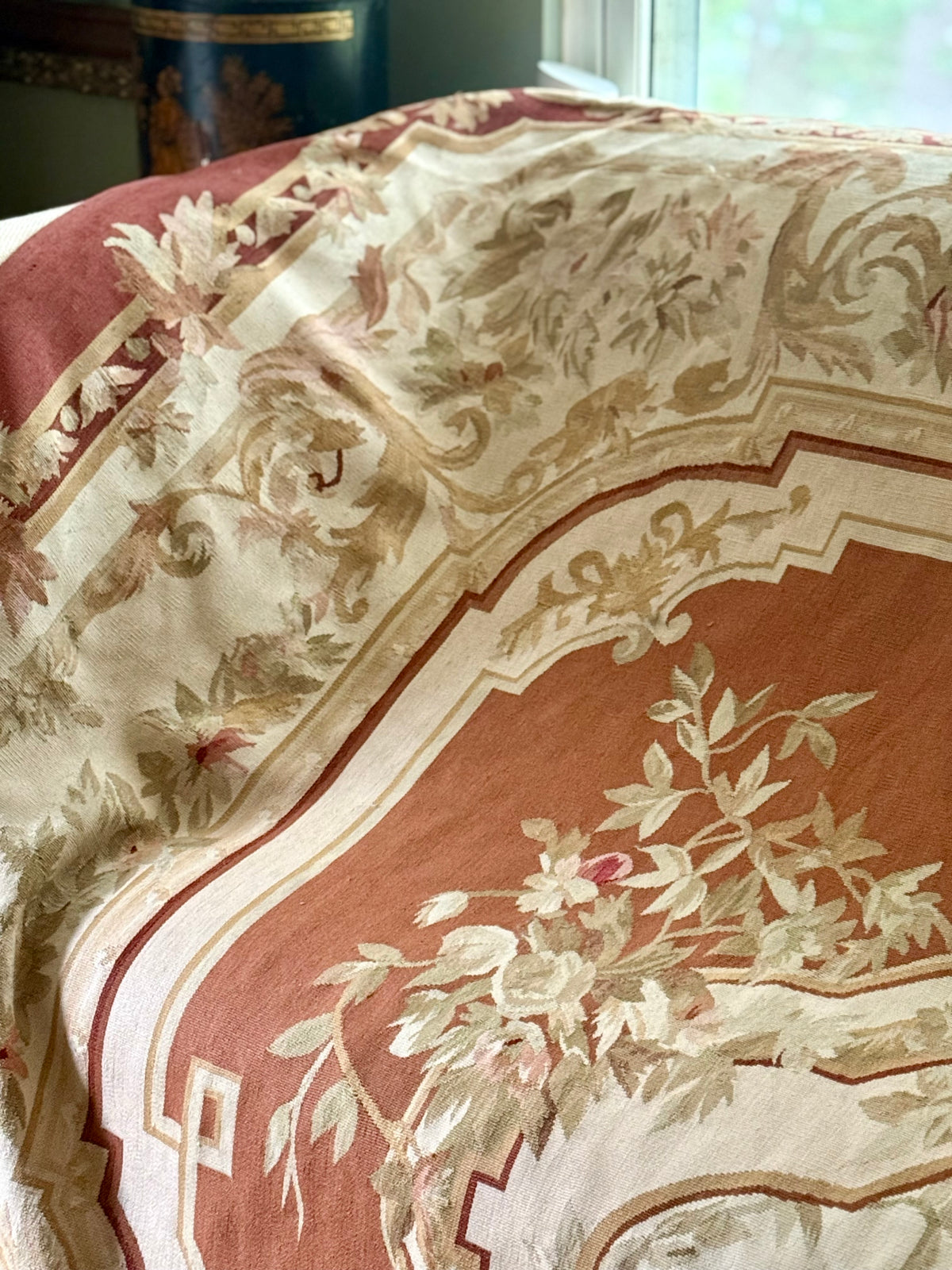 Antique French Aubusson Rug