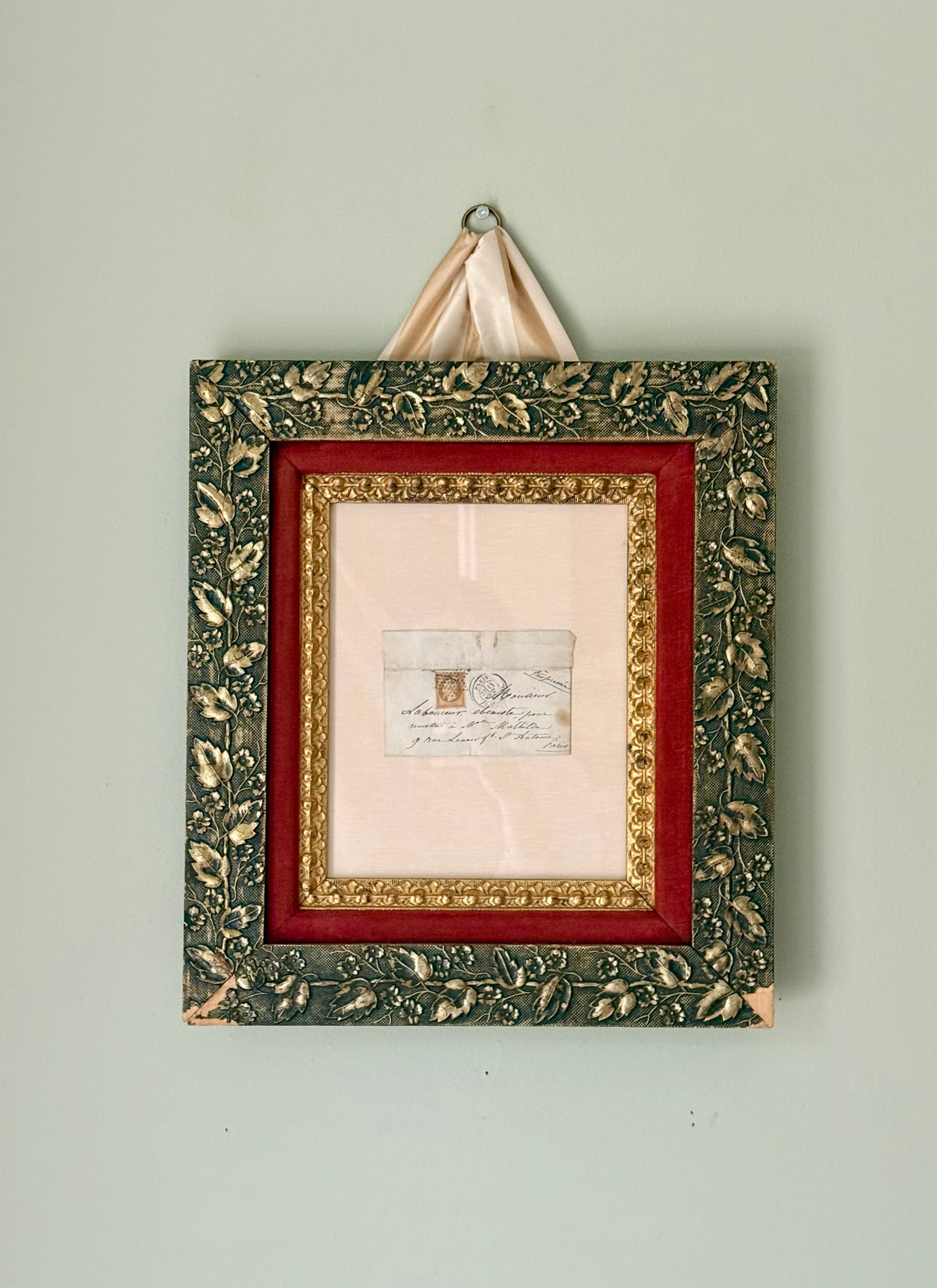 Framed 19th Century French Envelope