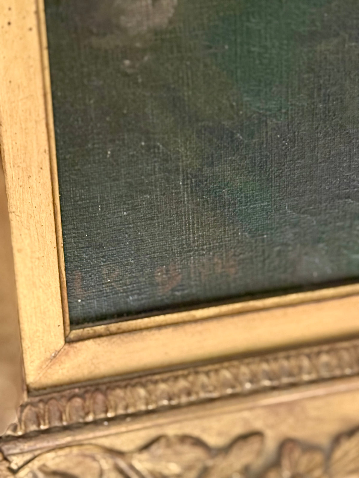 Antique Portrait Oil Painting