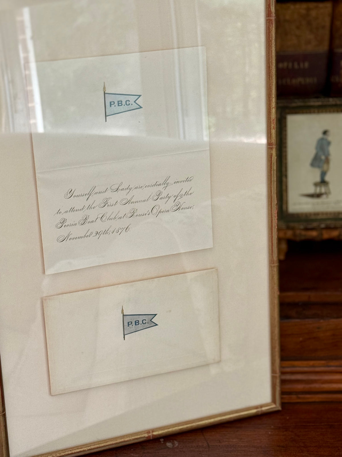 19th Century Yacht Club Letter