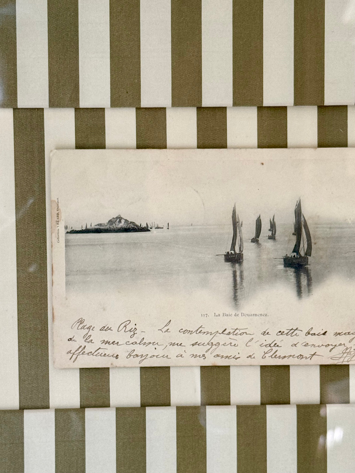 Framed Antique French Ephemera