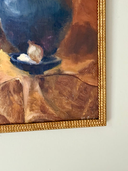 Vintage Ukrainian Still Life Oil Painting