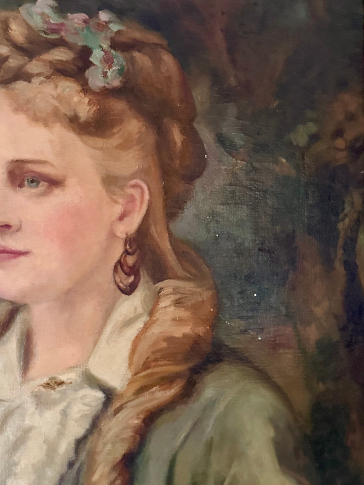 Antique Portrait Oil Painting