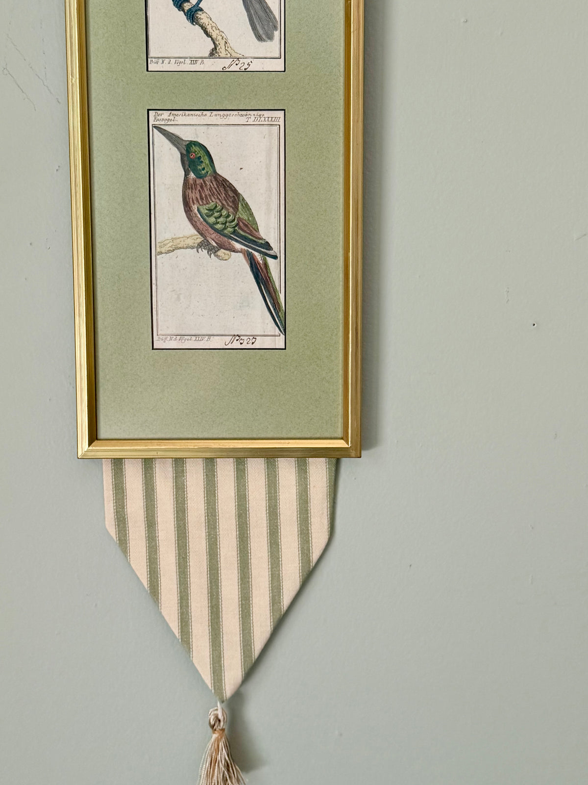 Pair of Uniquely Framed 19th Century Bird Engravings
