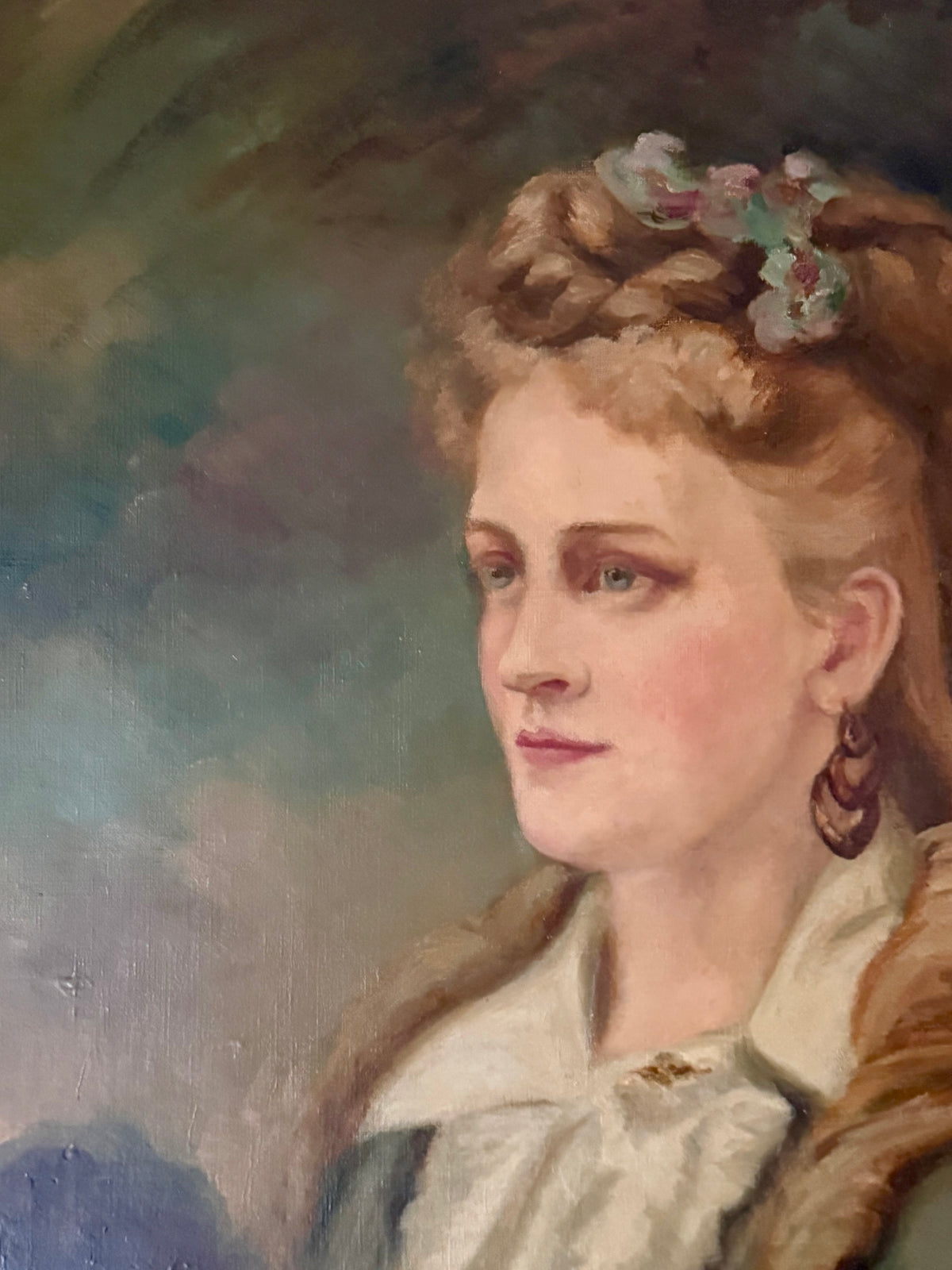 Antique Portrait Oil Painting