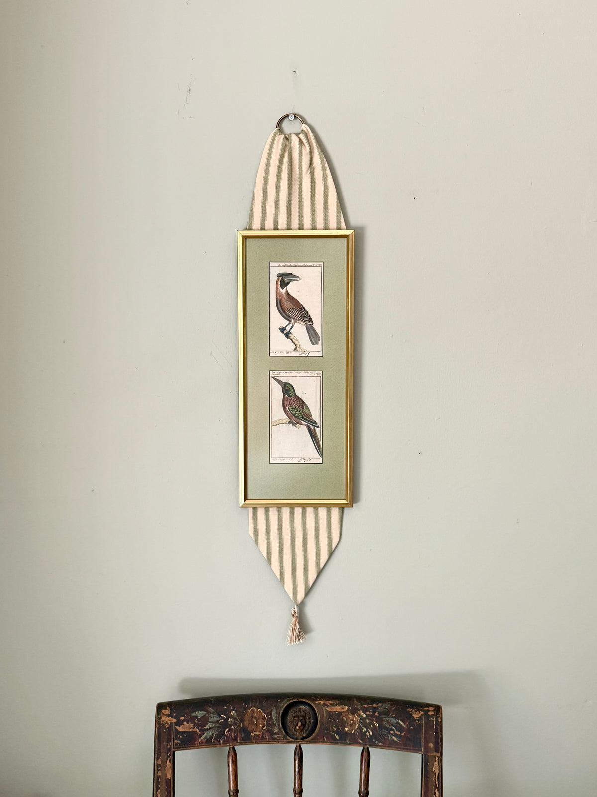 Pair of Uniquely Framed 19th Century Bird Engravings