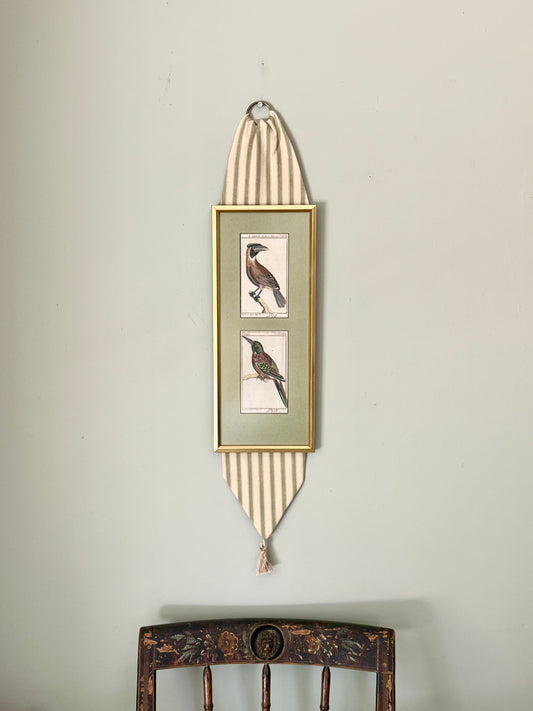 Pair of Uniquely Framed 19th Century Bird Engravings