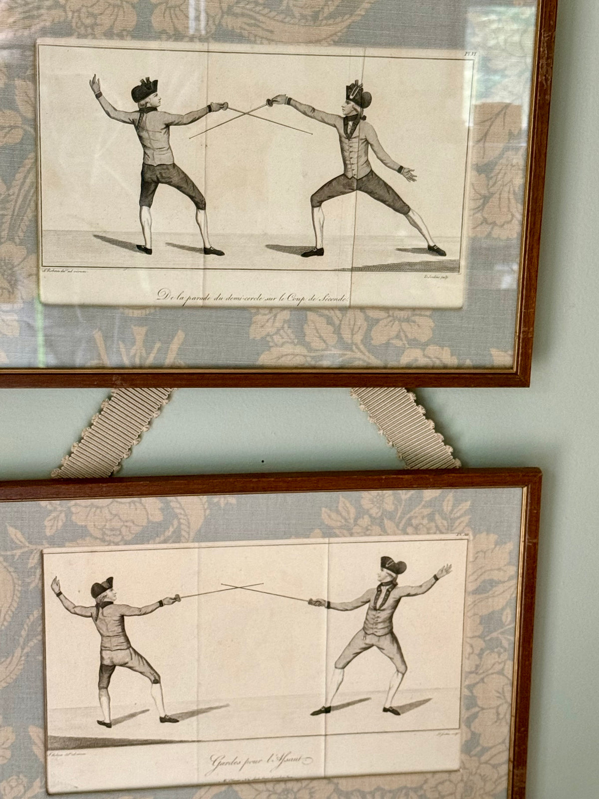 Pair of 18th Century Fencing Engravings