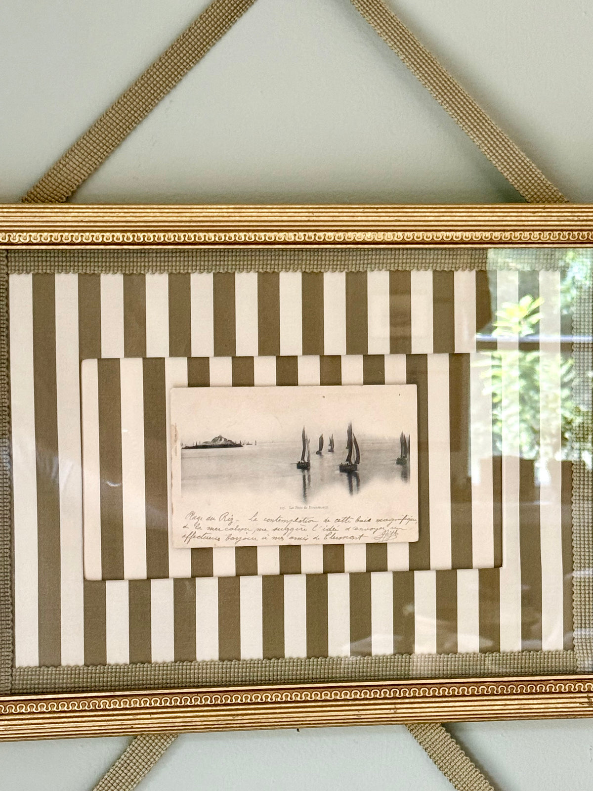 Framed Antique French Ephemera