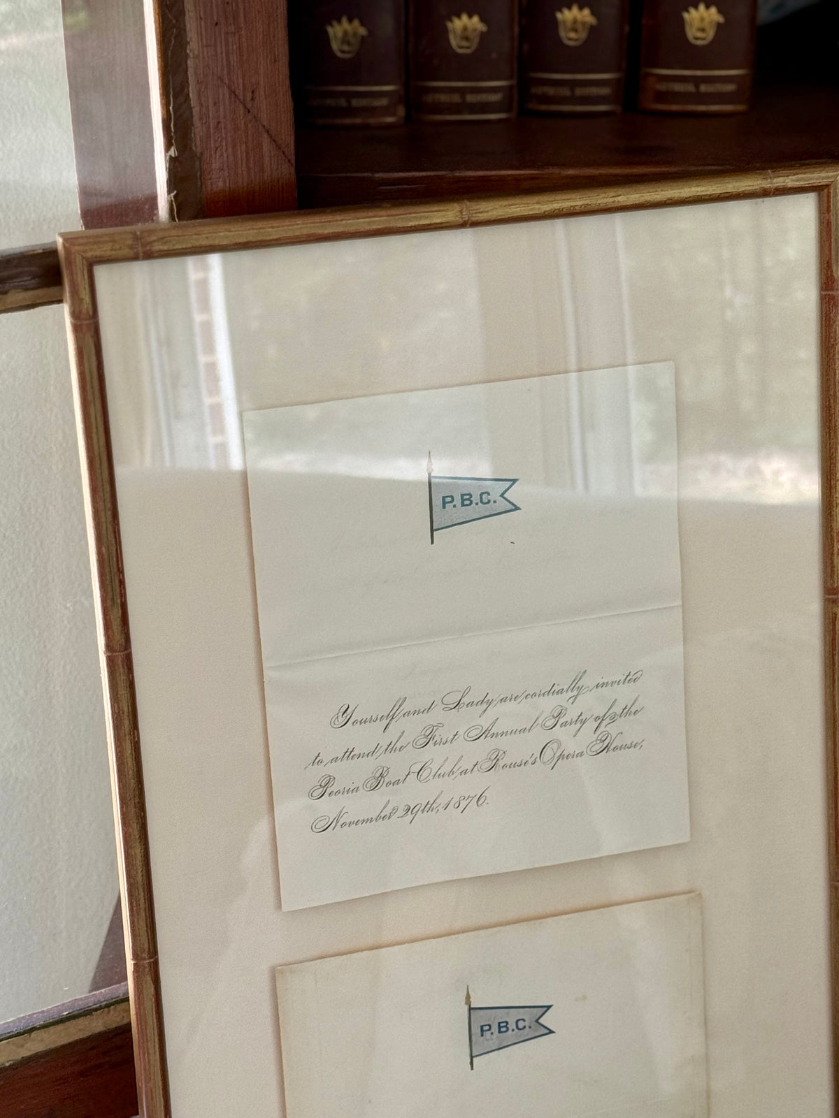 19th Century Yacht Club Letter