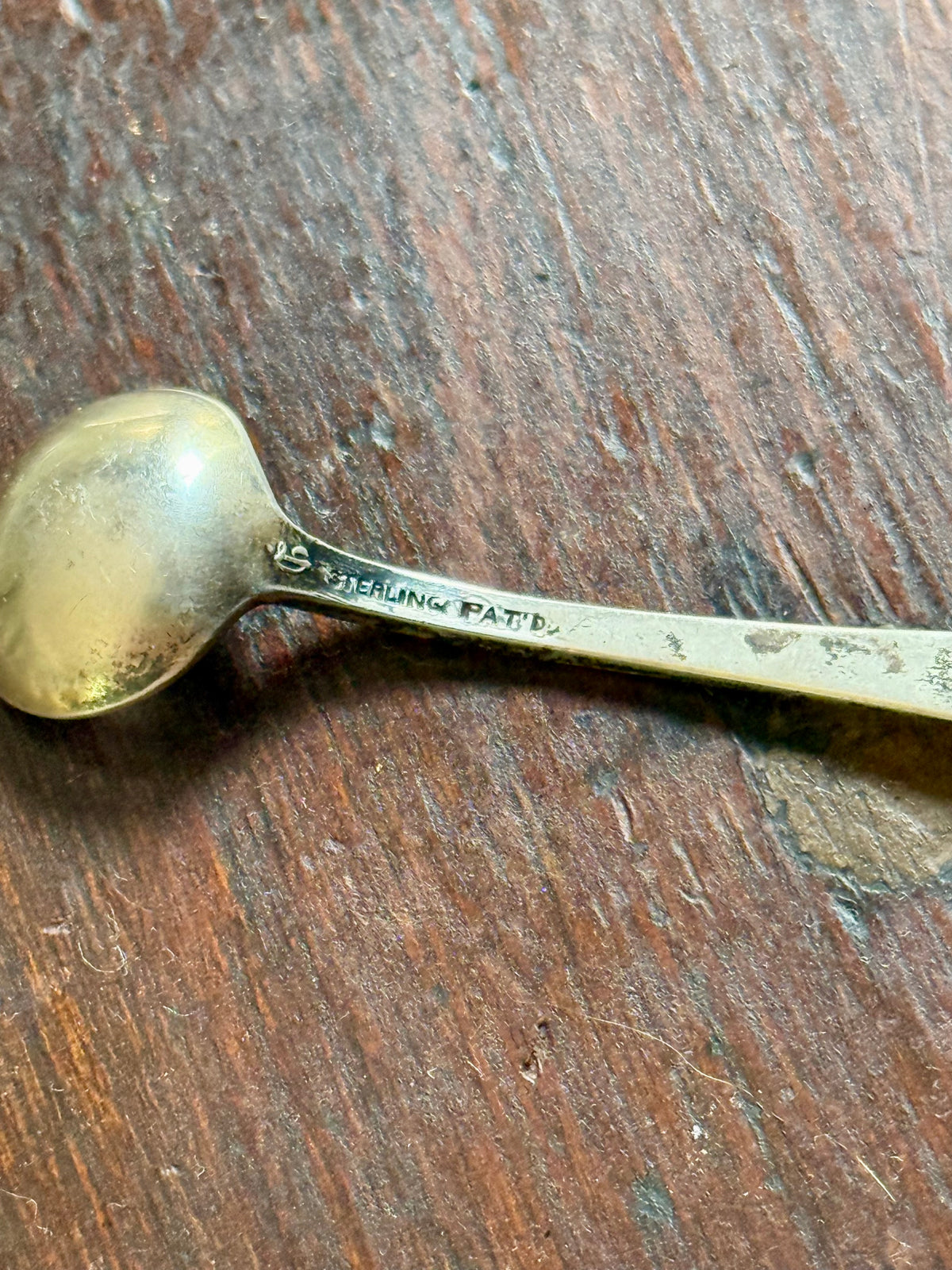 Sterling Silver Salt Cellar & Spoon