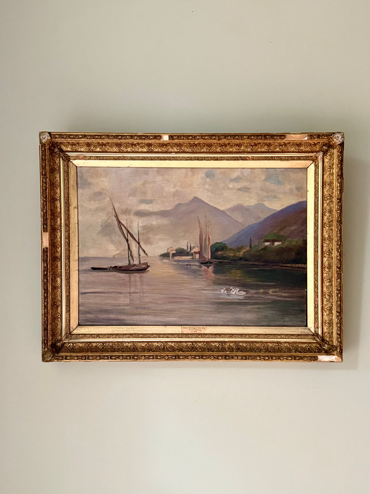 19th Century Bay Painting