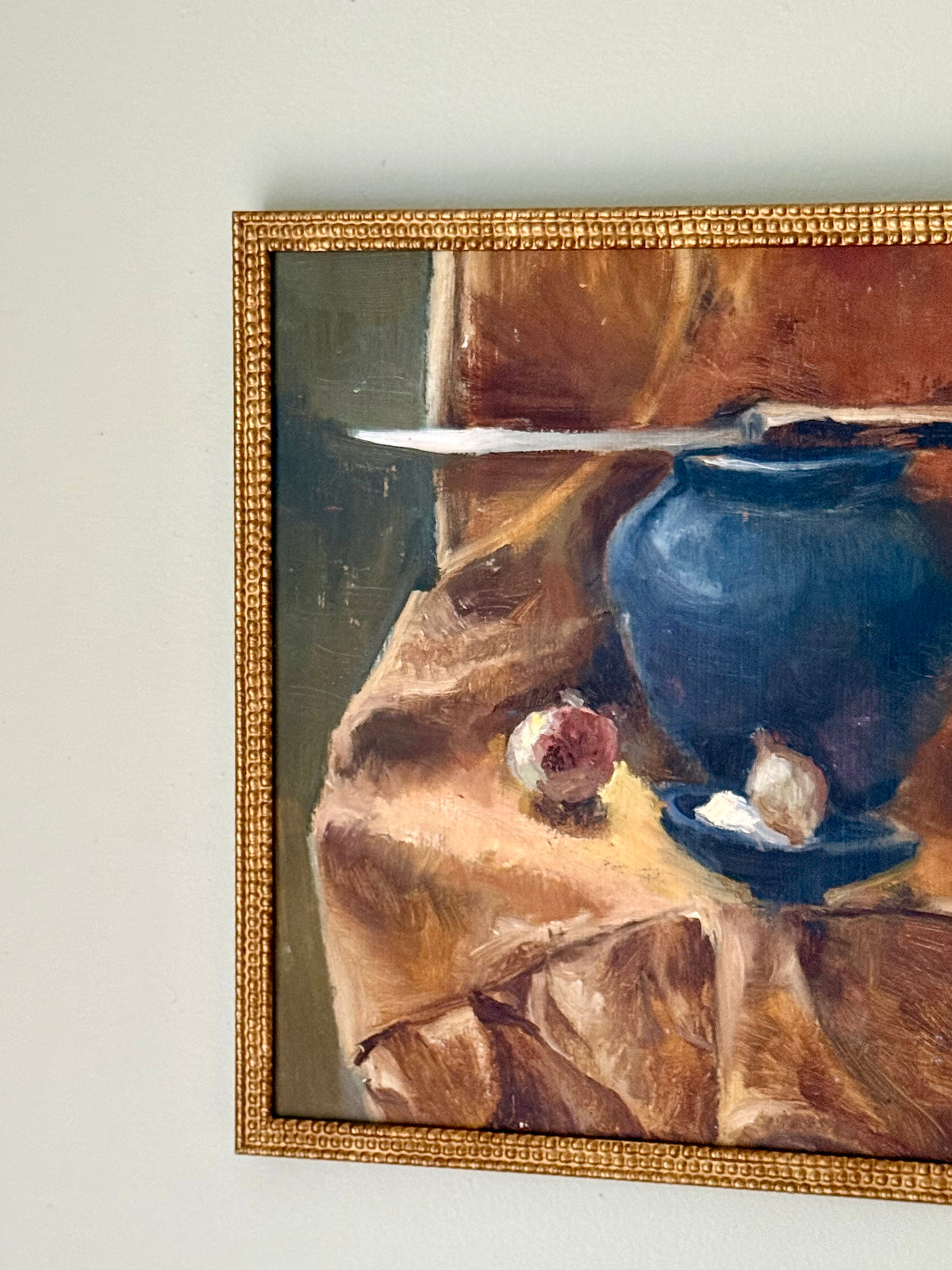 Vintage Ukrainian Still Life Oil Painting