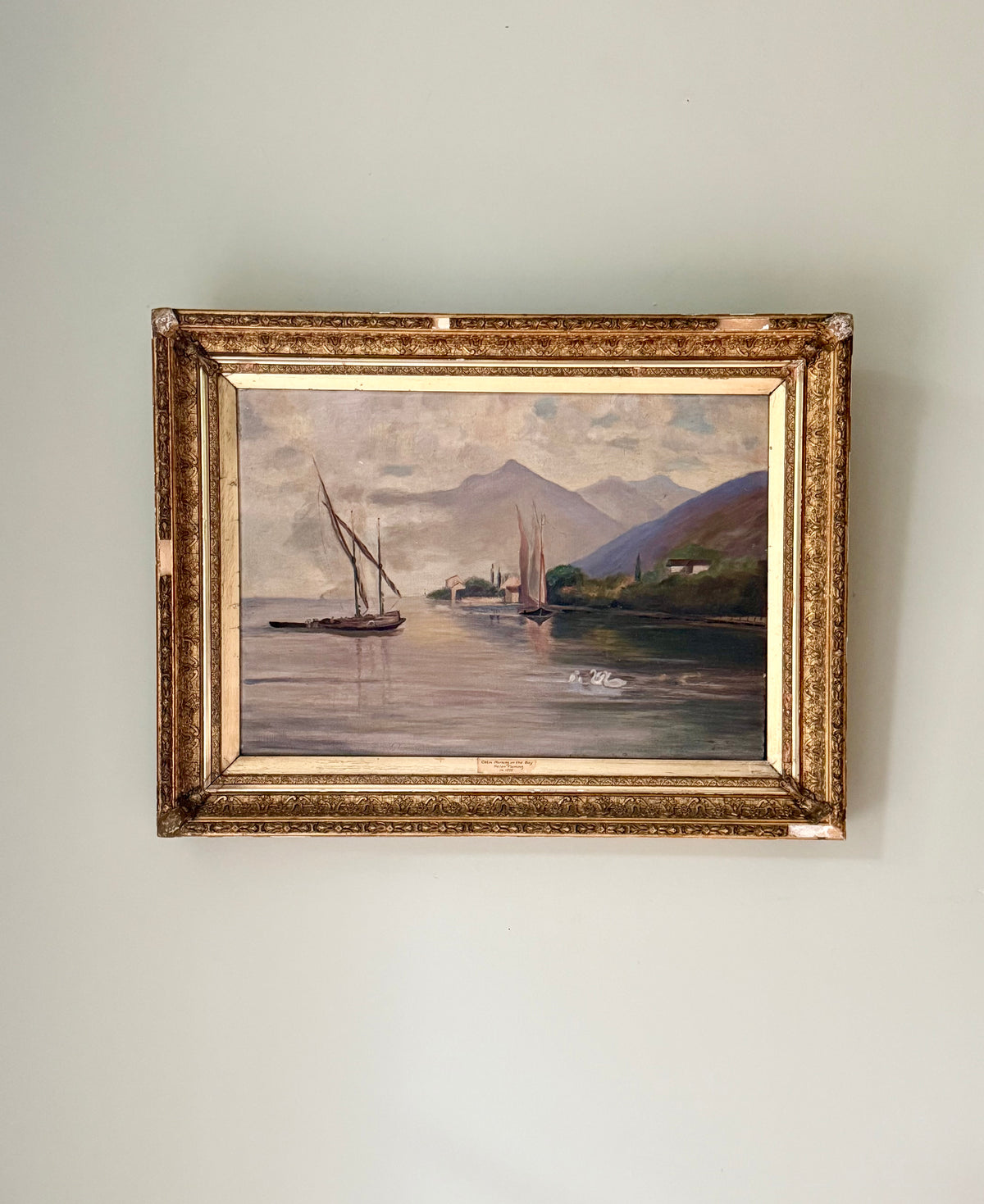 19th Century Bay Painting