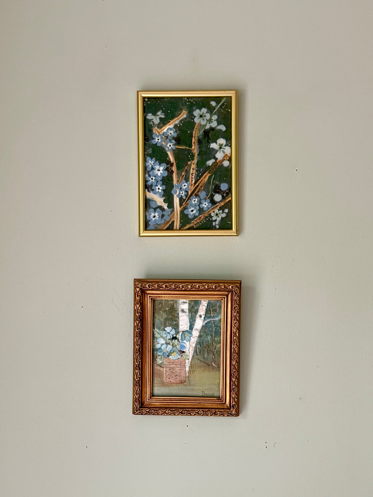 Vintage Original Floral Paintings