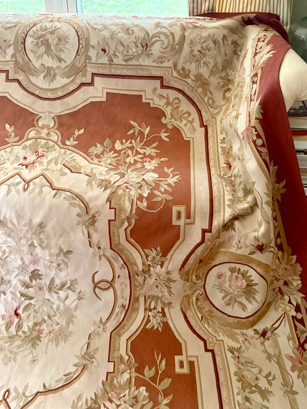 Antique French Aubusson Rug