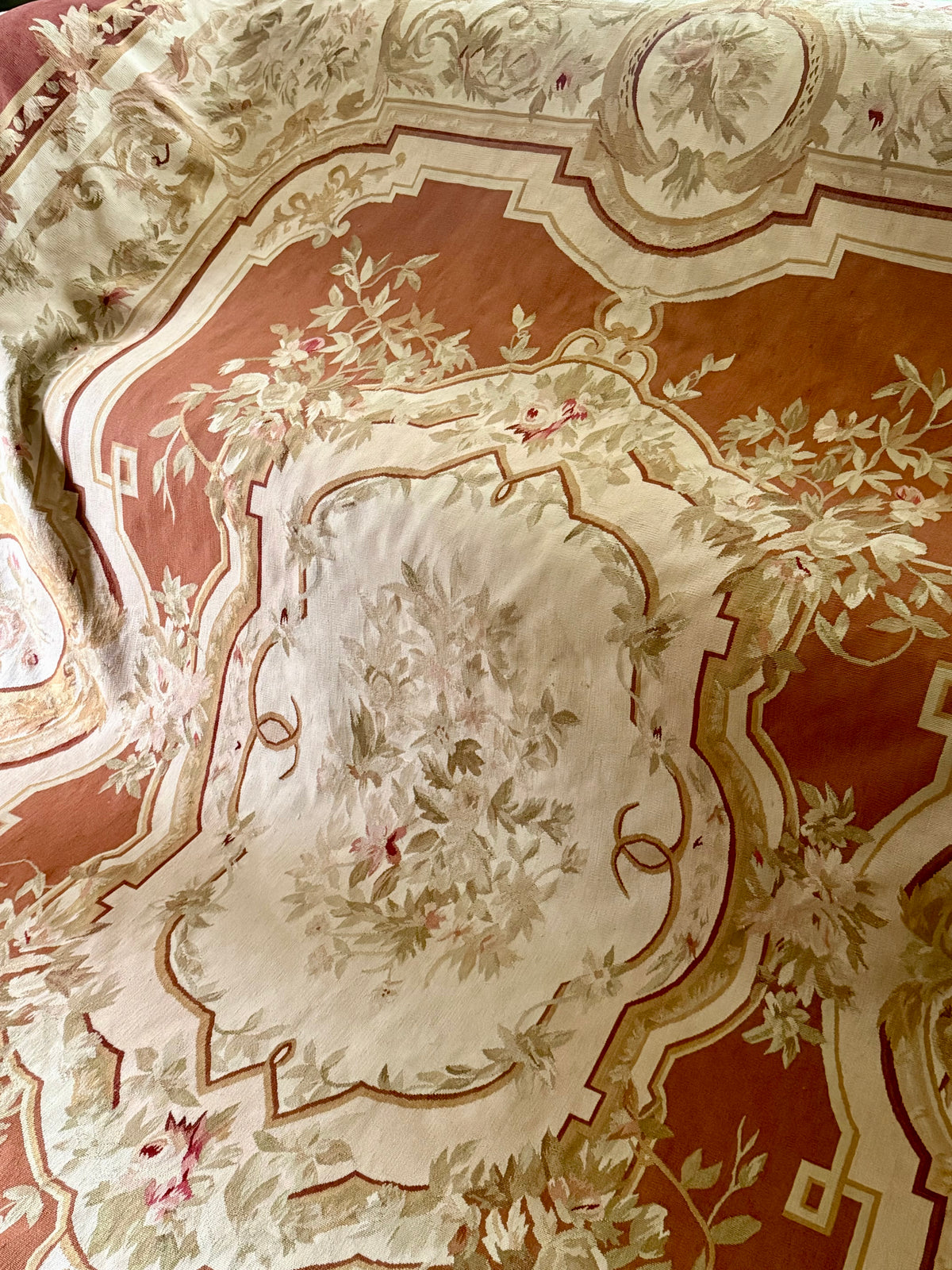 Antique French Aubusson Rug