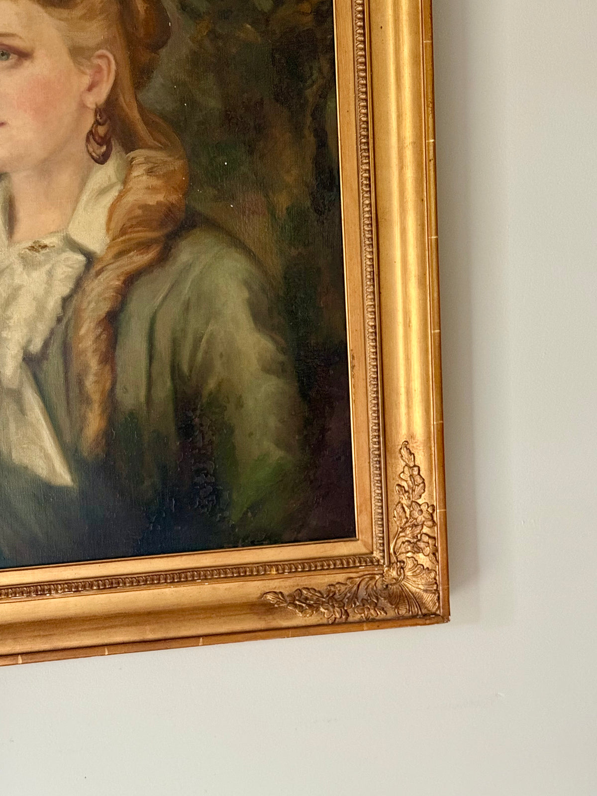 Antique Portrait Oil Painting
