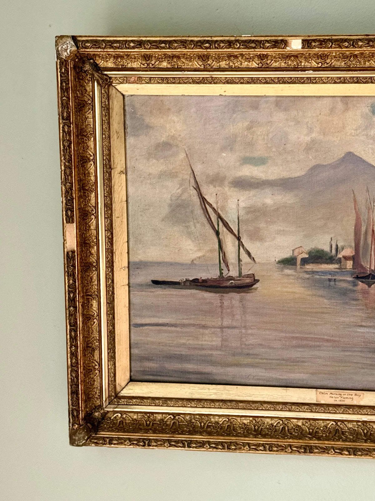 19th Century Bay Painting