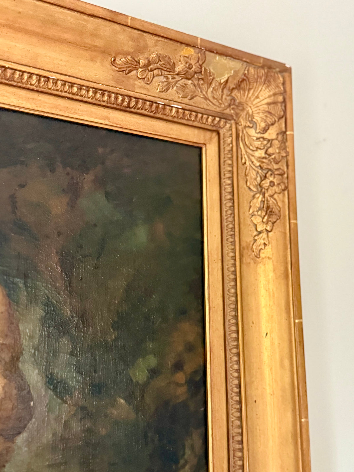 Antique Portrait Oil Painting