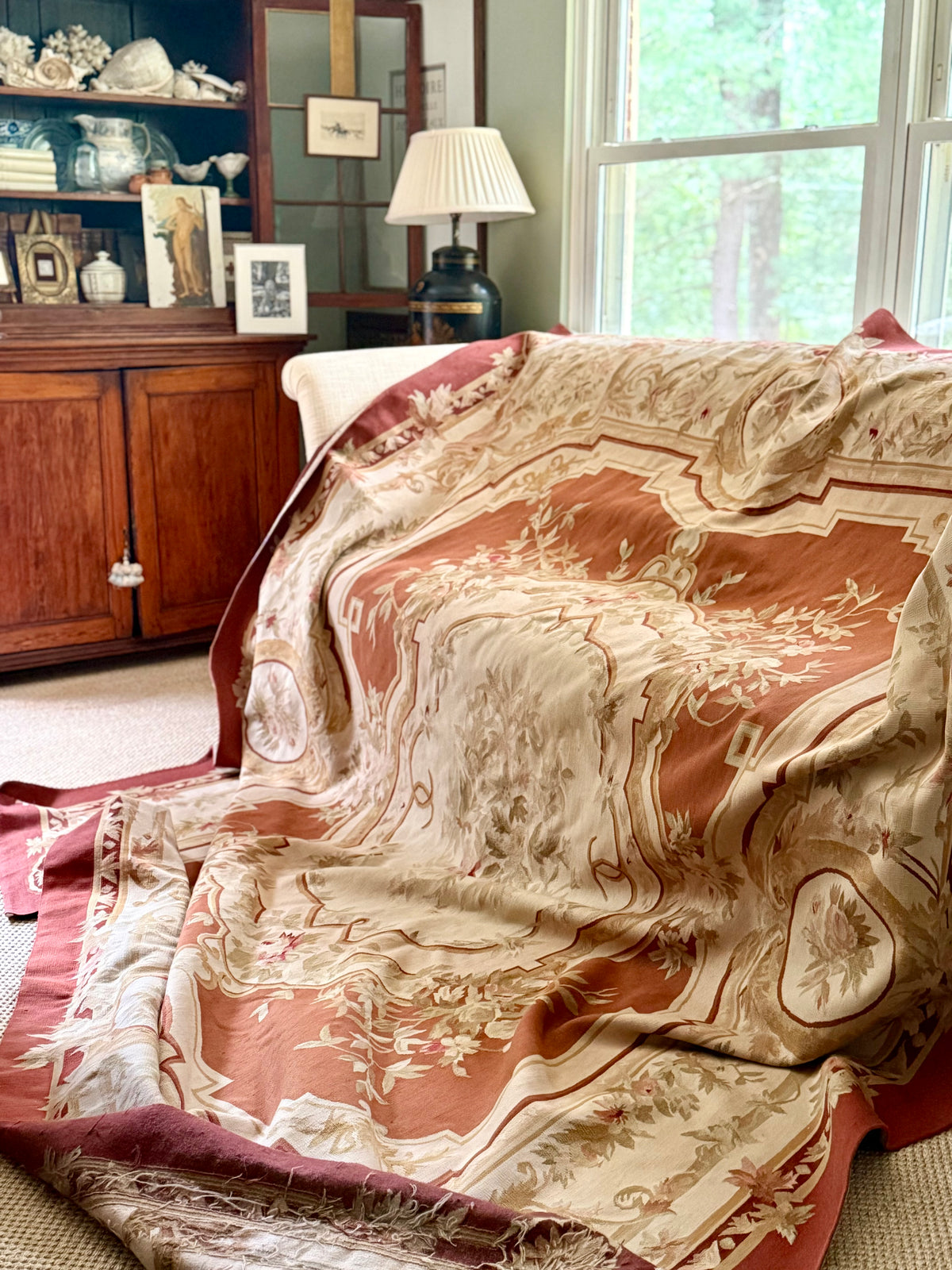 Antique French Aubusson Rug