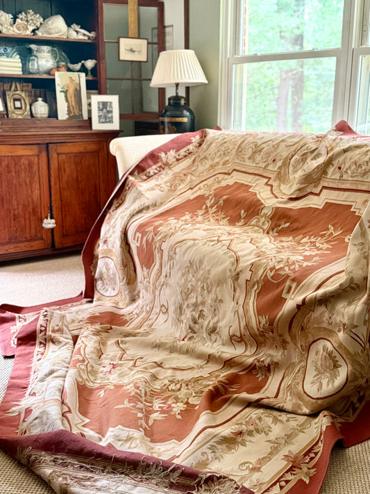 Antique French Aubusson Rug