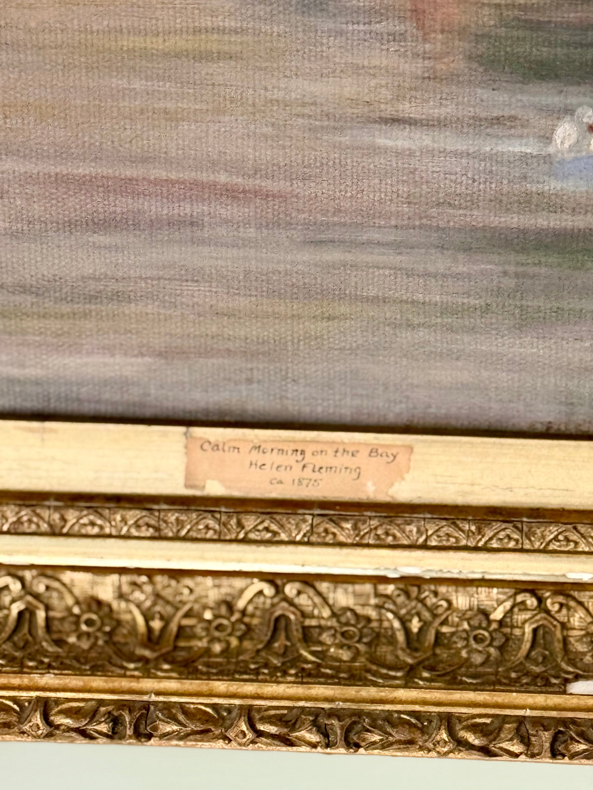 19th Century Bay Painting