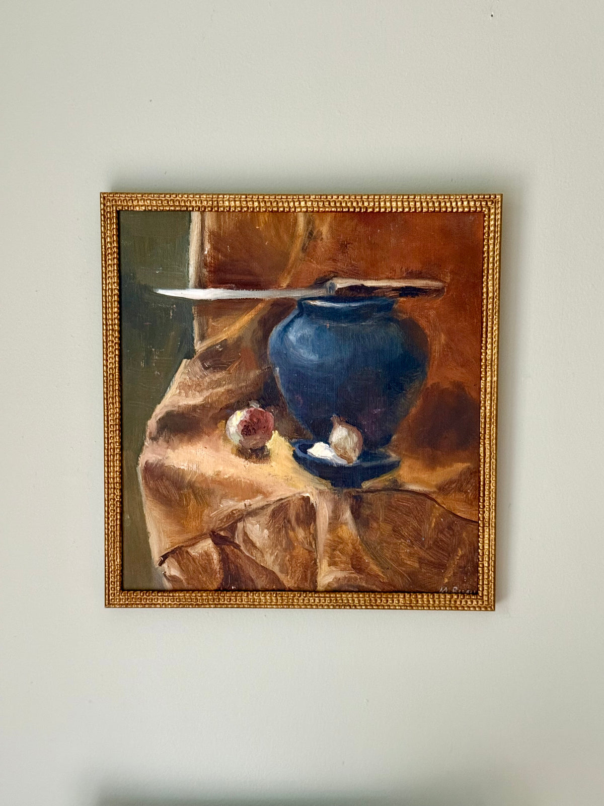 Vintage Ukrainian Still Life Oil Painting