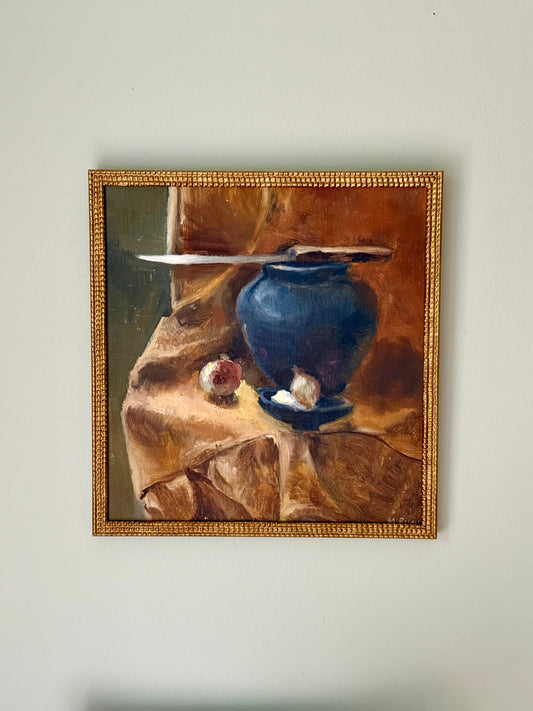 Vintage Ukrainian Still Life Oil Painting