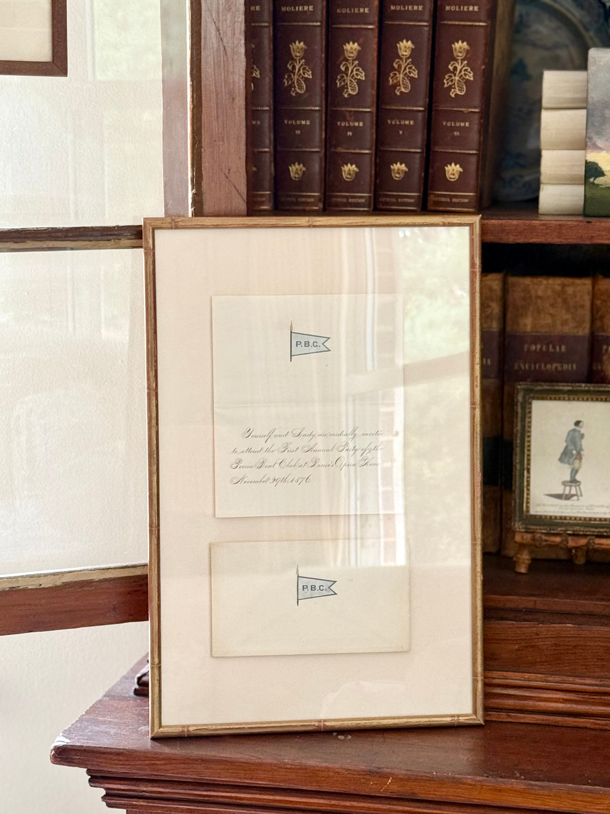 19th Century Yacht Club Letter