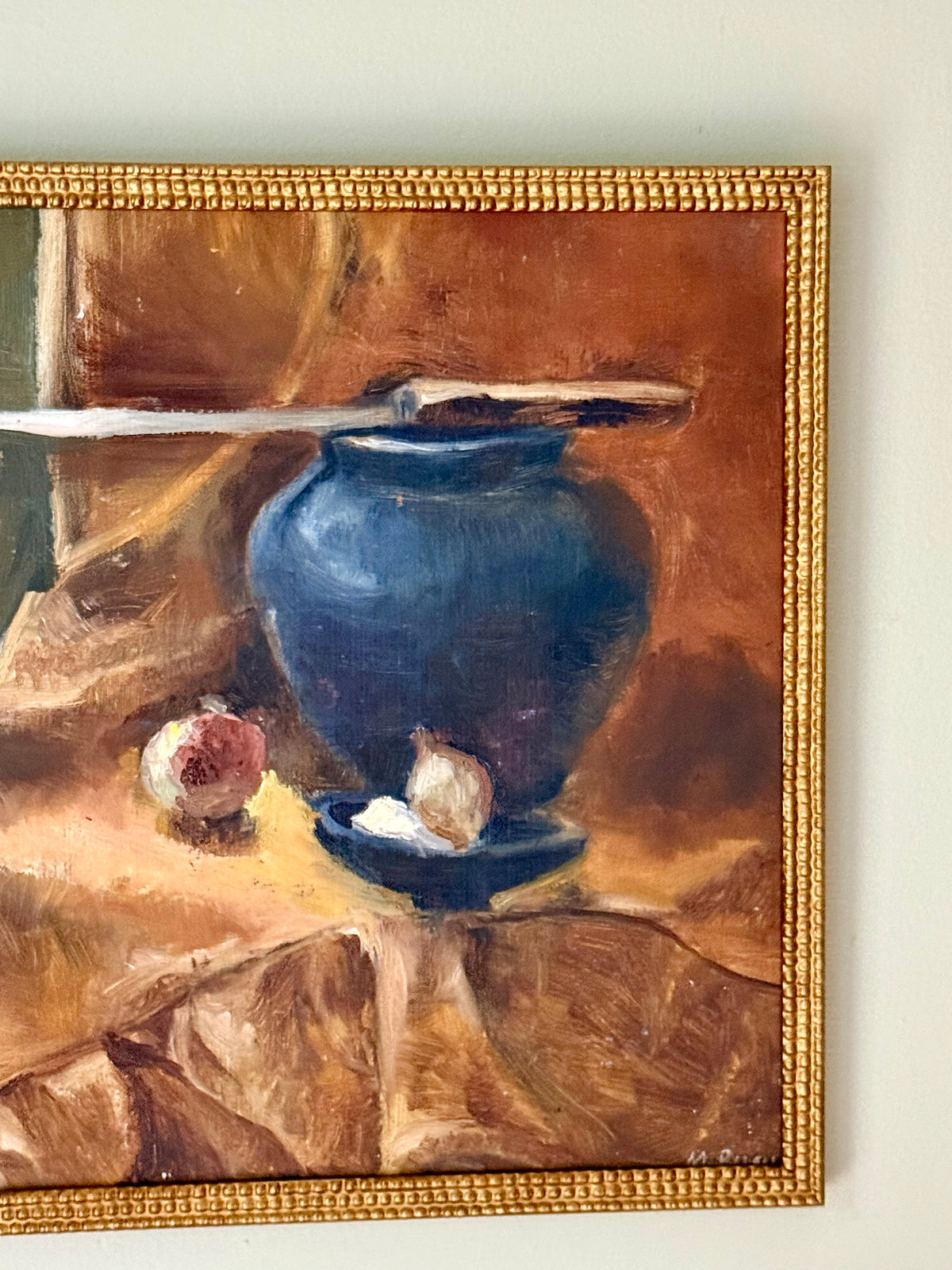 Vintage Ukrainian Still Life Oil Painting