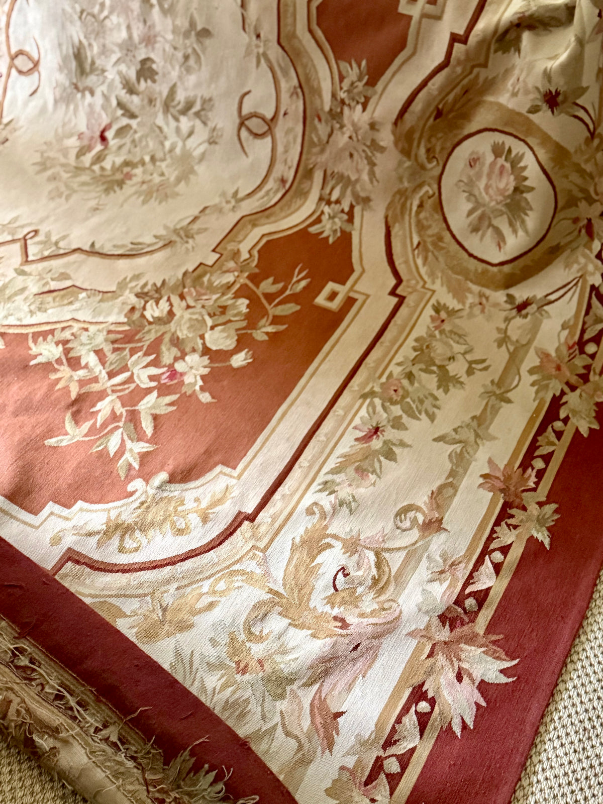 Antique French Aubusson Rug