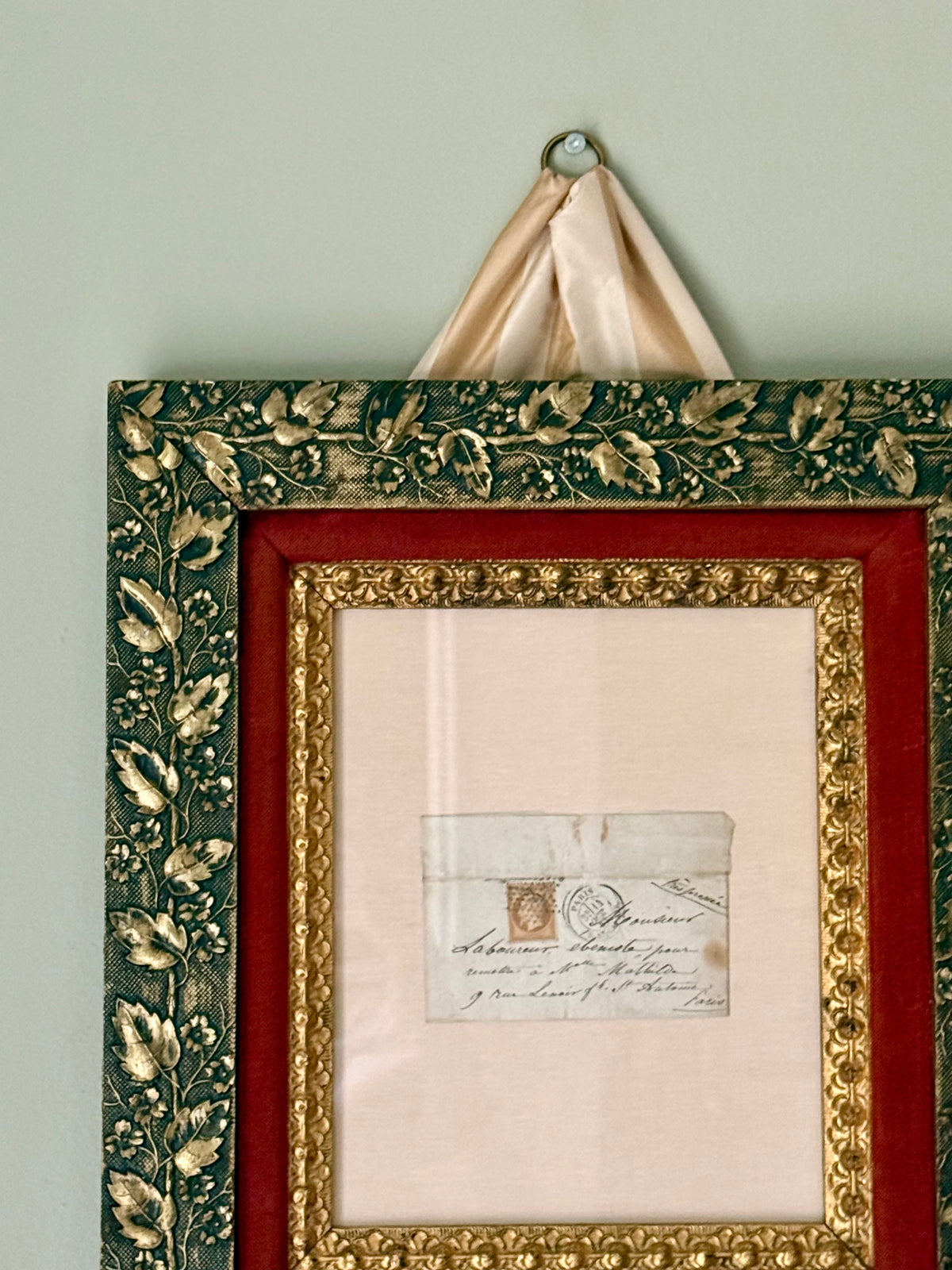 Framed 19th Century French Envelope