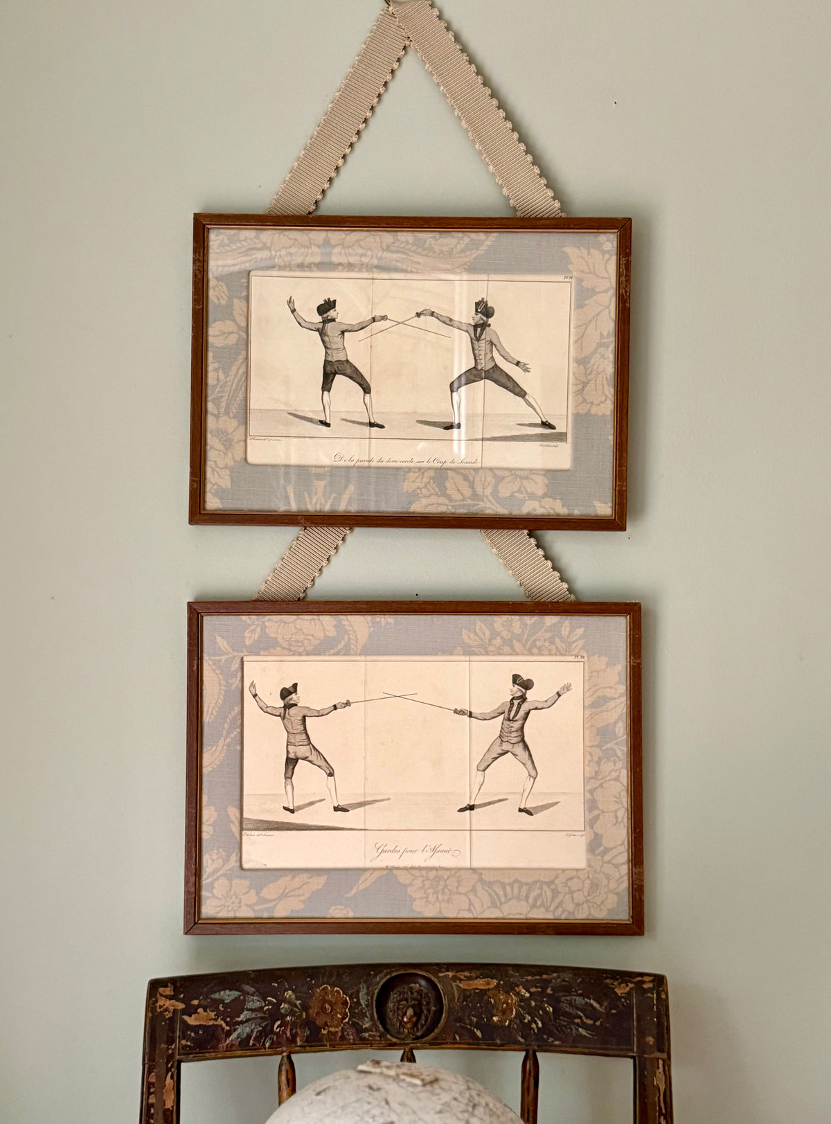 Pair of 18th Century Fencing Engravings