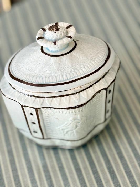 19th Century English Pearlware Sugar Bowl