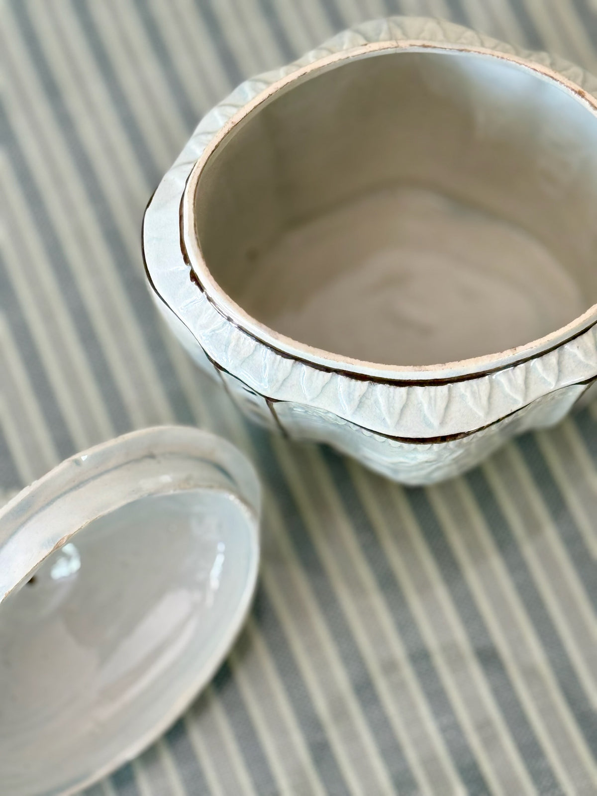 19th Century English Pearlware Sugar Bowl