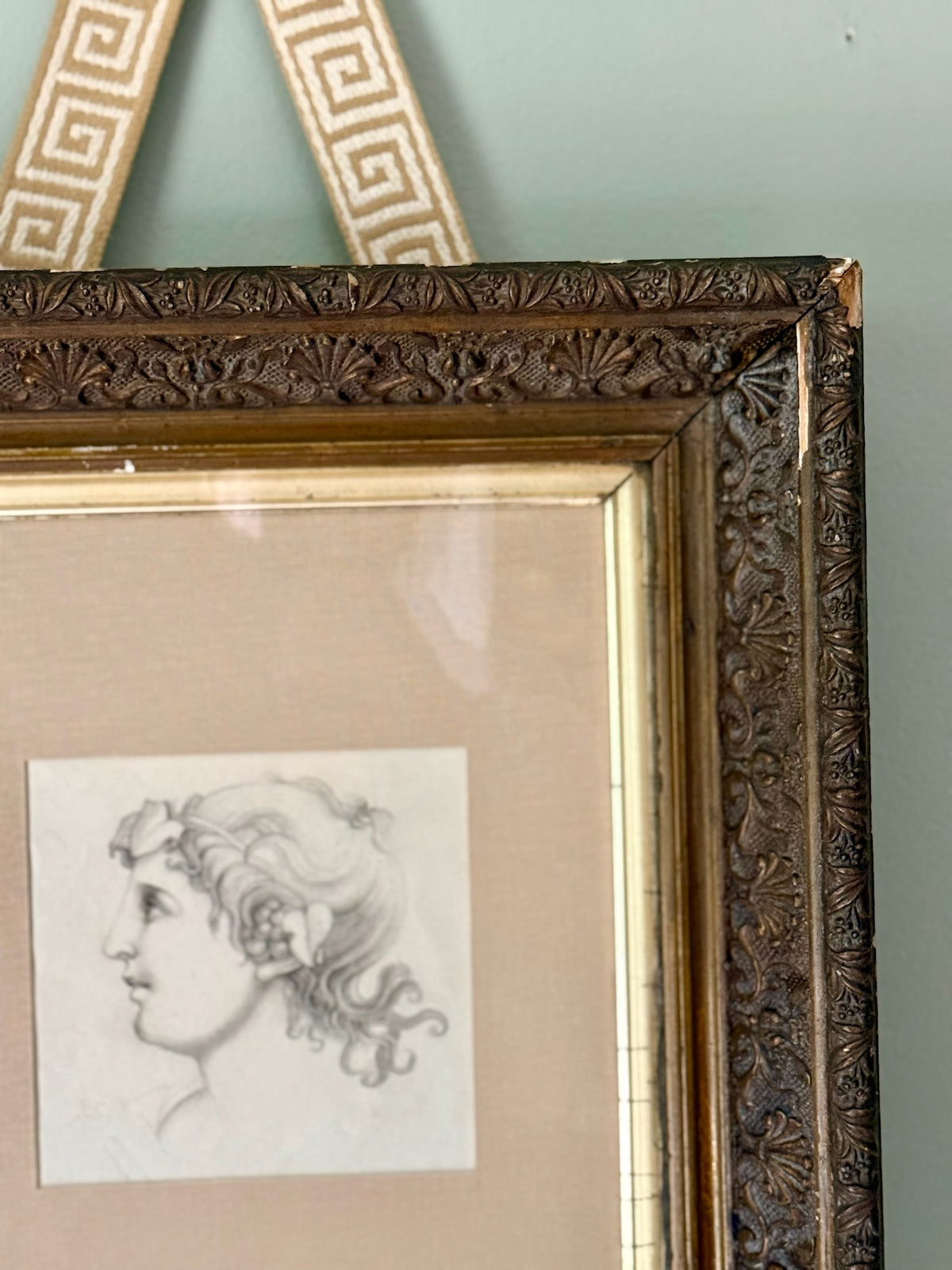 19th century Grecian Goddess Sketch